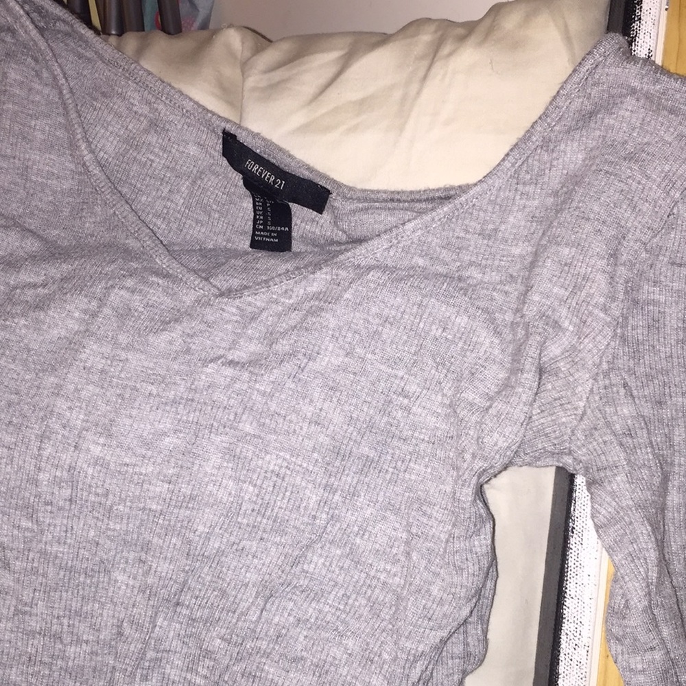 Long Sleep Crop Top